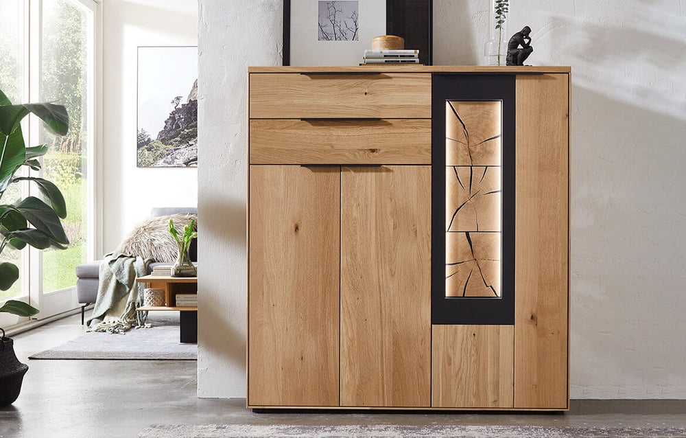 Highboard Wildeiche massiv Wöstmann WM1910