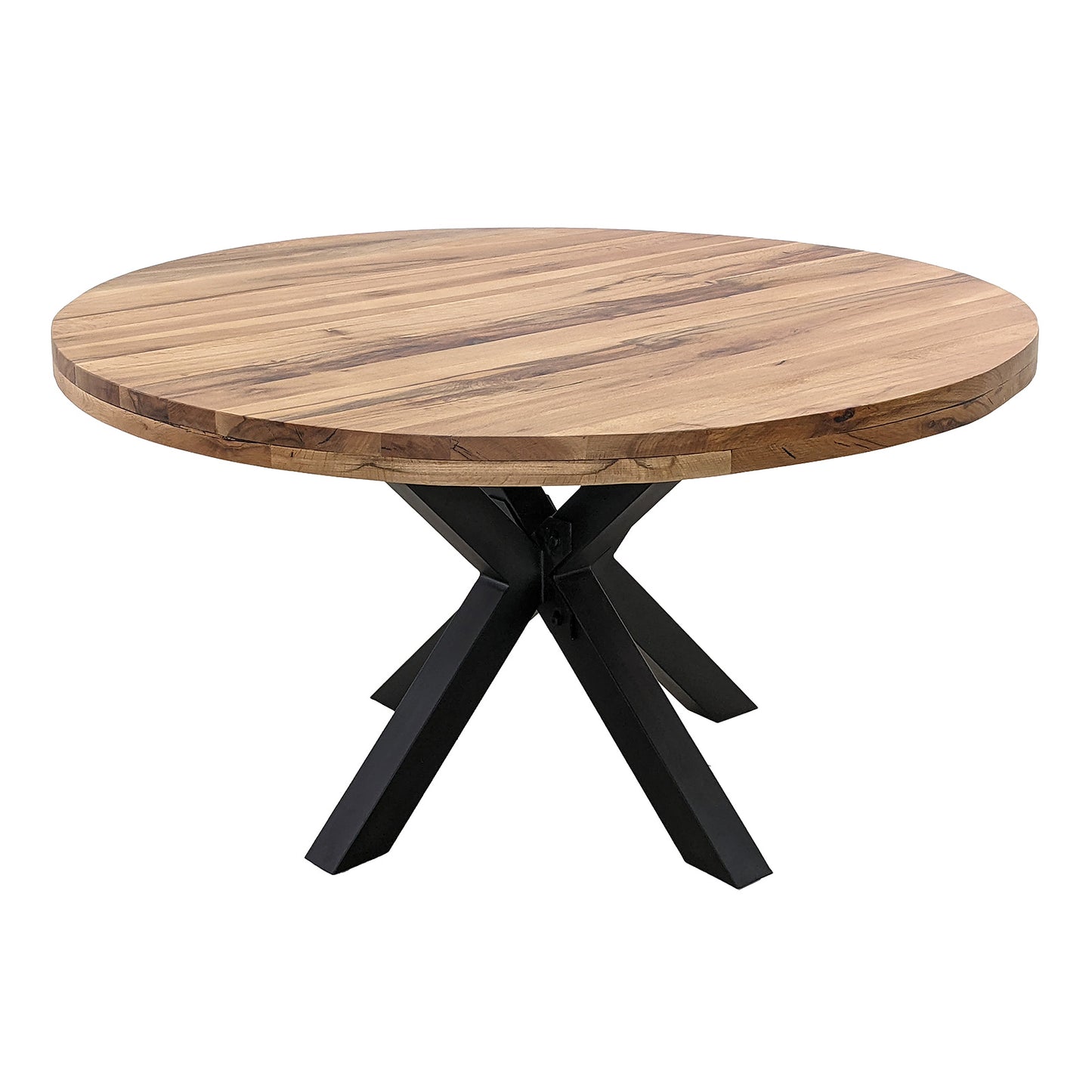 
                  
                    Esstisch rund 120 cm Eiche massiv / Metall - Star
                  
                