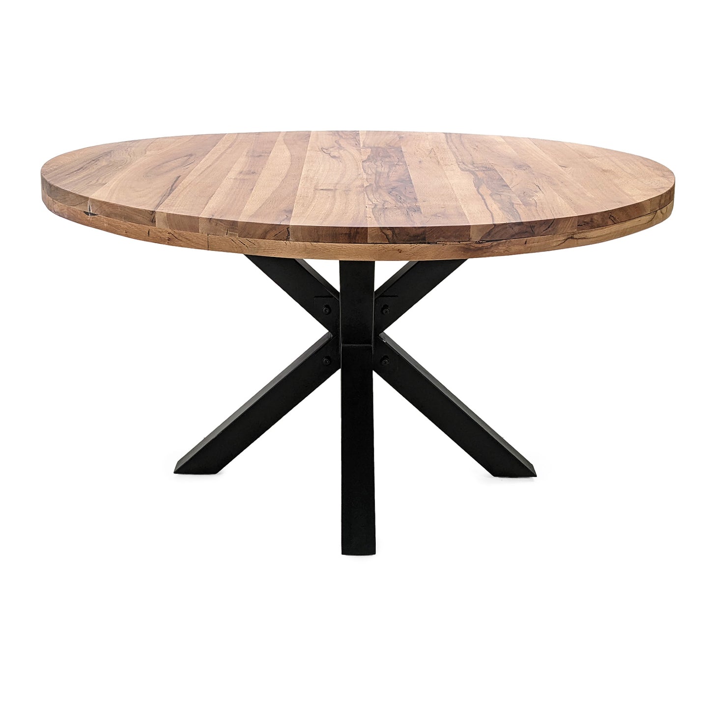 
                  
                    Esstisch rund 120 cm Eiche massiv / Metall - Star
                  
                