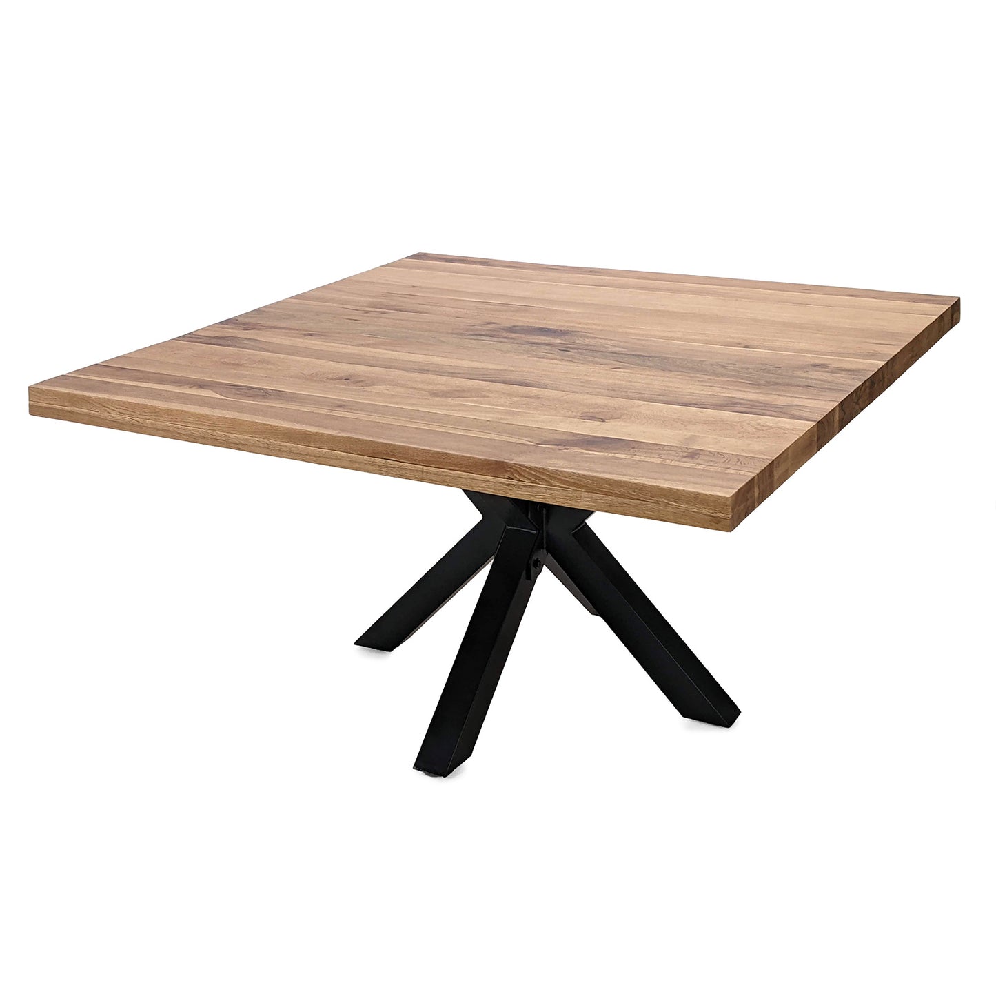 
                  
                    Esstisch 140 x 140 cm Eiche massiv / Metall - Star
                  
                