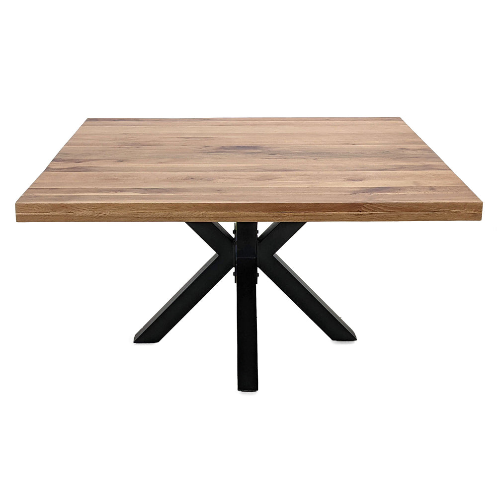 
                  
                    Esstisch 140 x 140 cm Eiche massiv / Metall - Star
                  
                