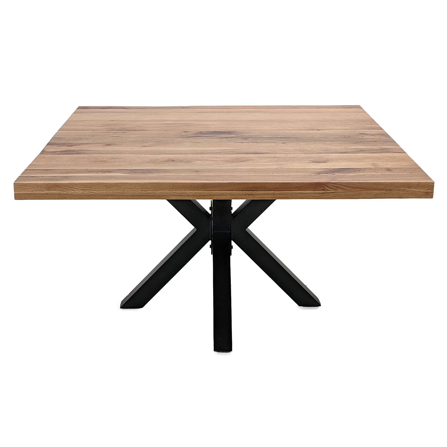 
                  
                    Esstisch 140 x 140 cm Eiche massiv / Metall - Star
                  
                