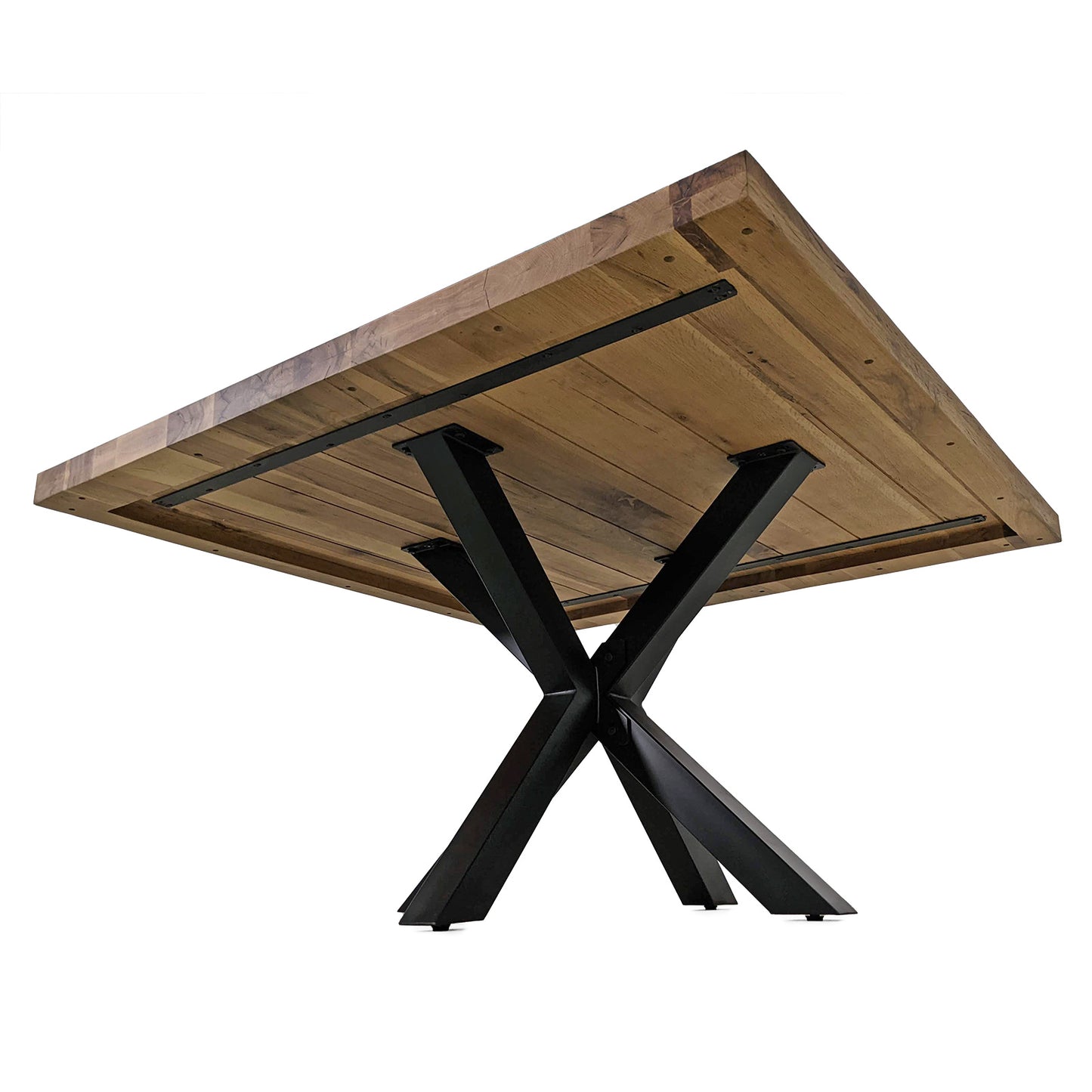 
                  
                    Esstisch 140 x 140 cm Eiche massiv / Metall - Star
                  
                