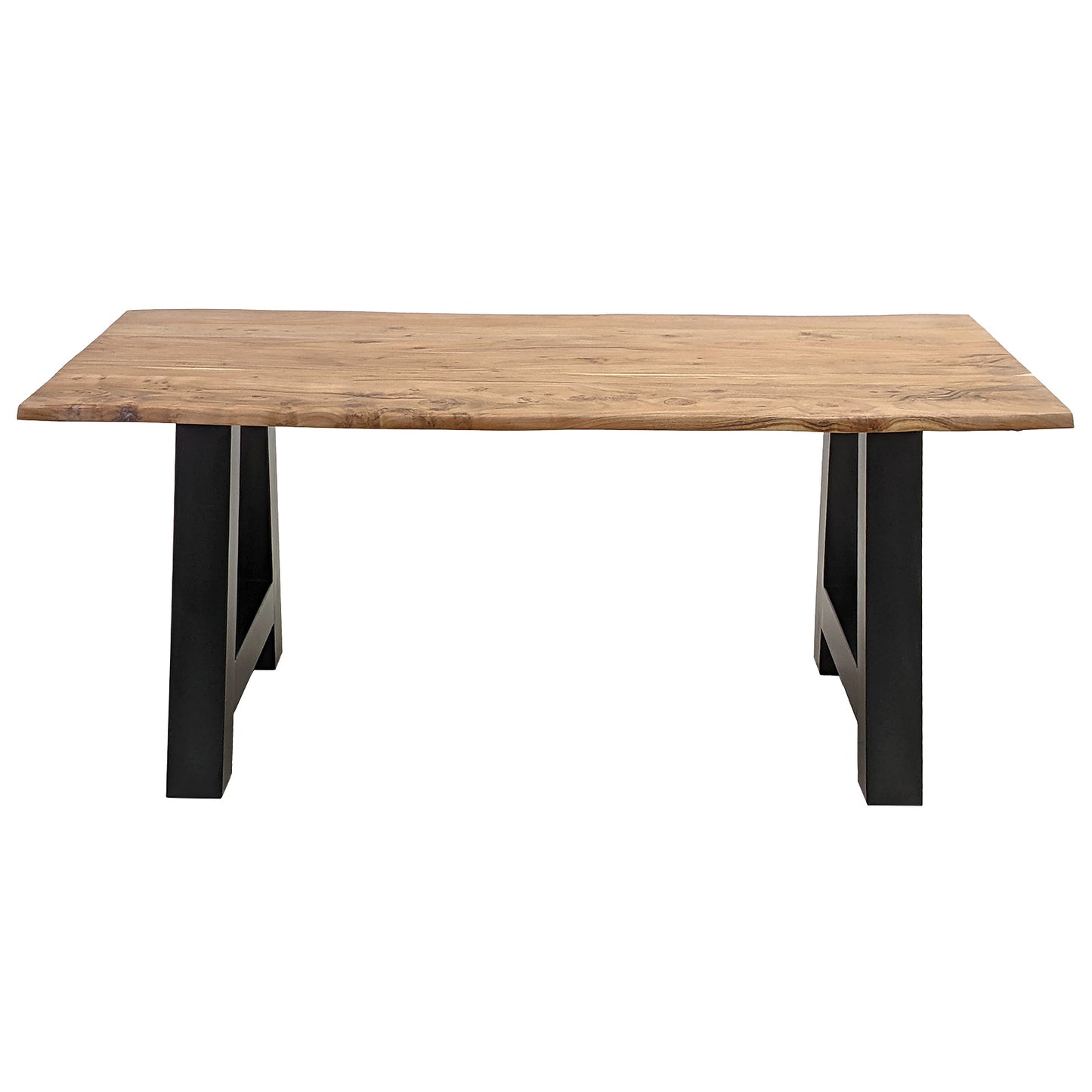 
                  
                    Baumkantentisch 200 x 100 cm Akazie massiv A-Gestell Metall - Kant
                  
                