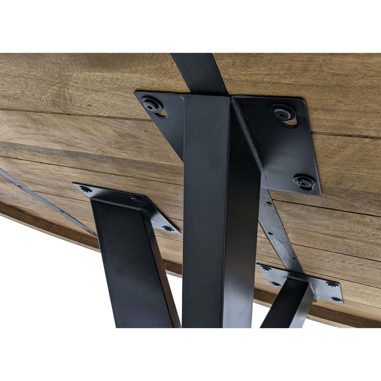 
                  
                    Esstisch 240 x 120 cm Massivholz Natur Oval Sternenfuß schwarz - Marten
                  
                