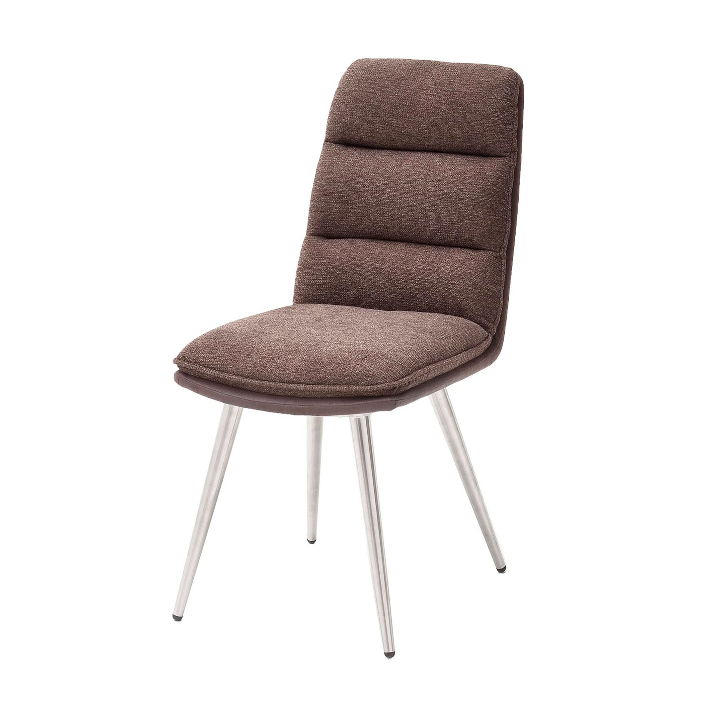 
                  
                    Polsterstuhl 2er-Set Strukturstoff cappuccino / Edelstahlgestell - Fida
                  
                
