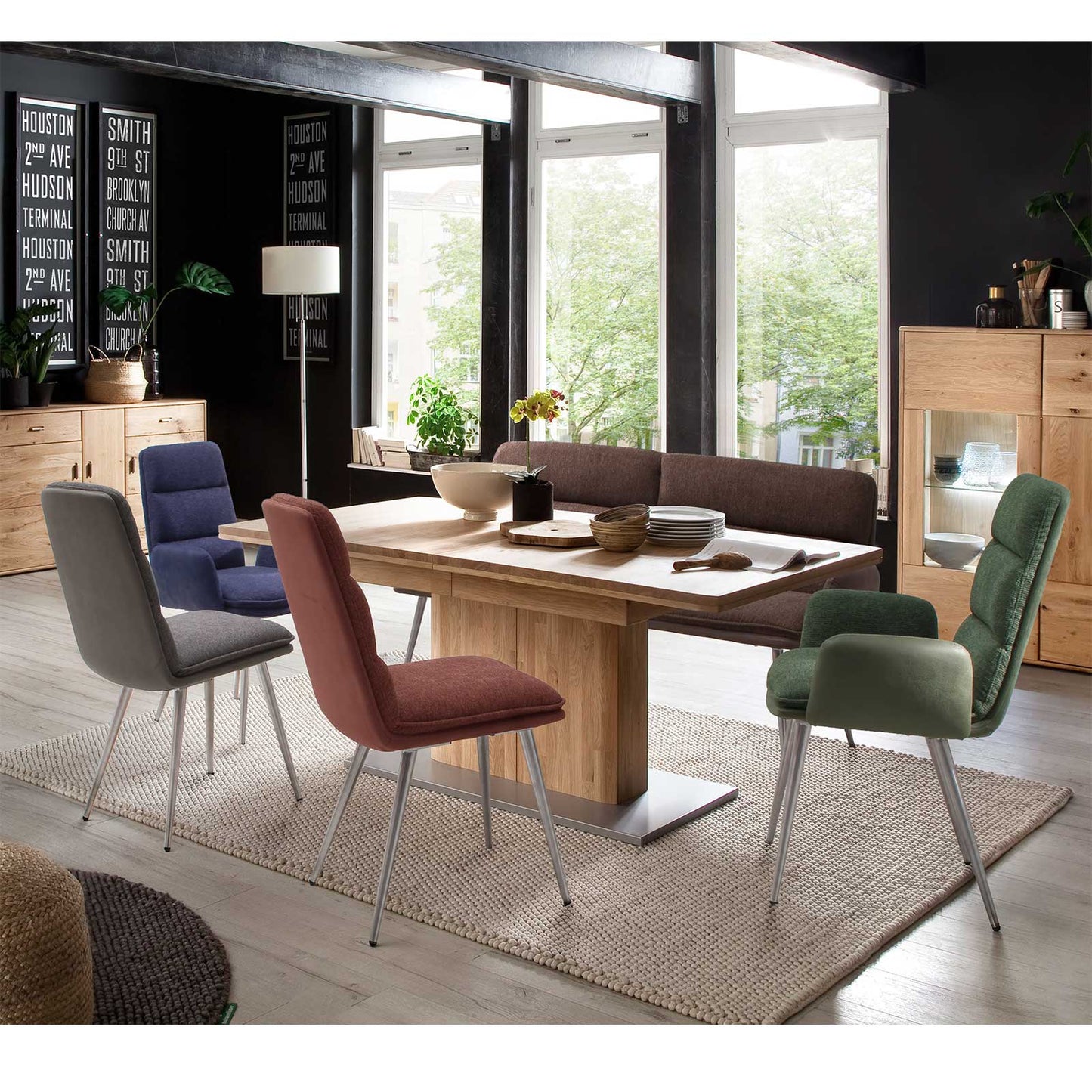 
                  
                    Polsterstuhl 2er-Set Strukturstoff cappuccino / Edelstahlgestell - Fida
                  
                