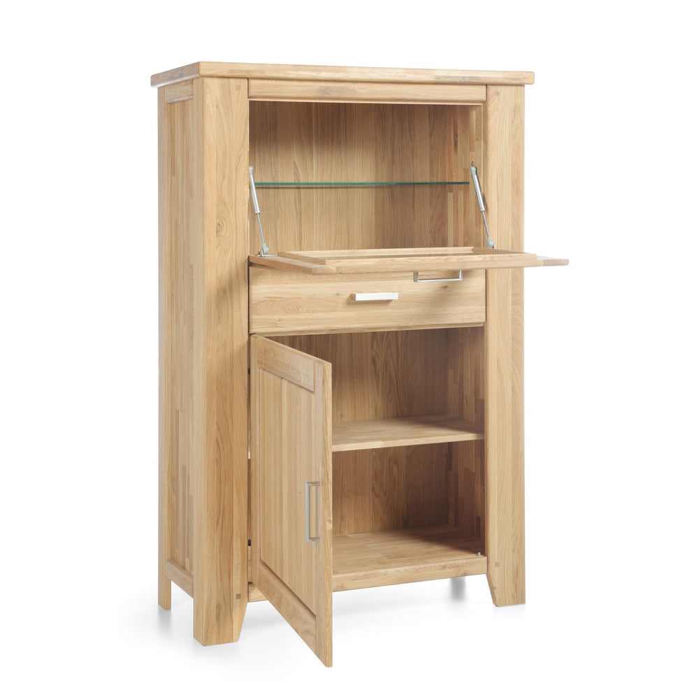 
                  
                    Vertiko mit Barfach Wildeiche massiv Loft
                  
                