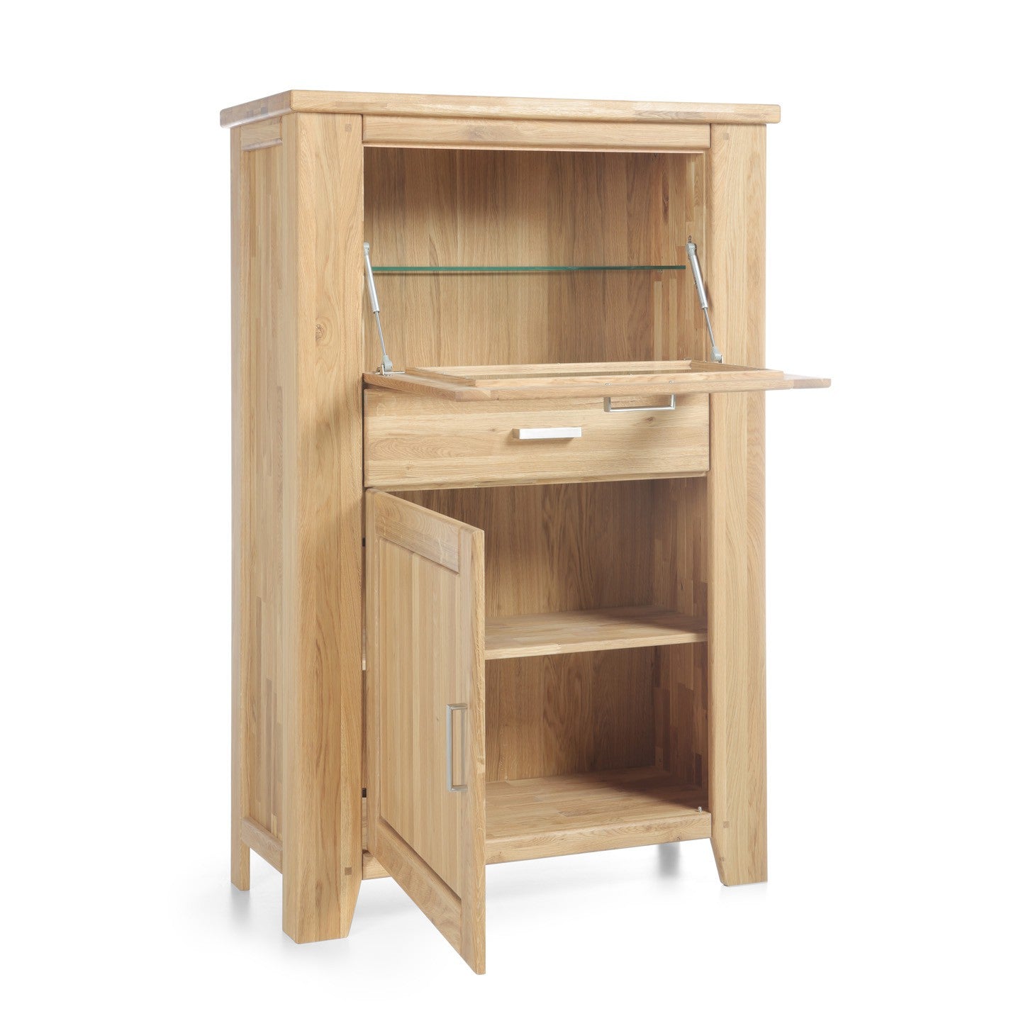 
                  
                    Vertiko mit Barfach Wildeiche massiv Loft
                  
                