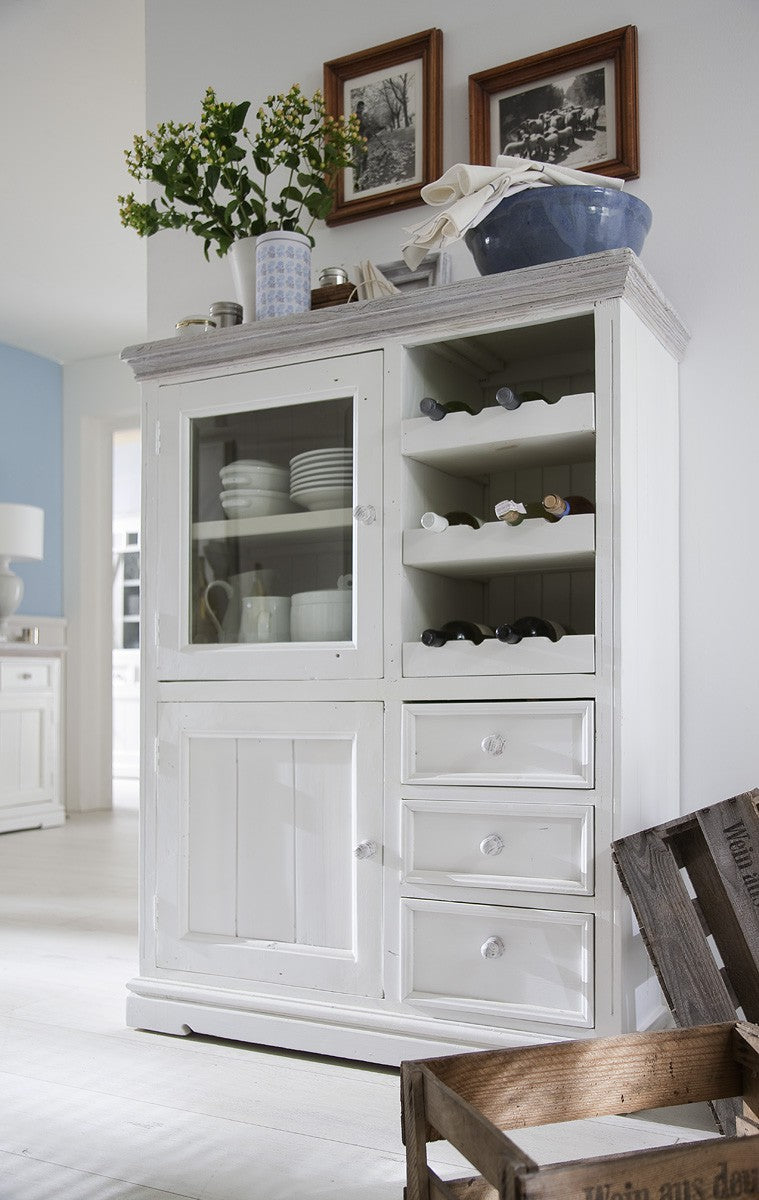 
                  
                    Vertiko Kiefer massiv Weiß/White sanded Landhausstil Opus
                  
                