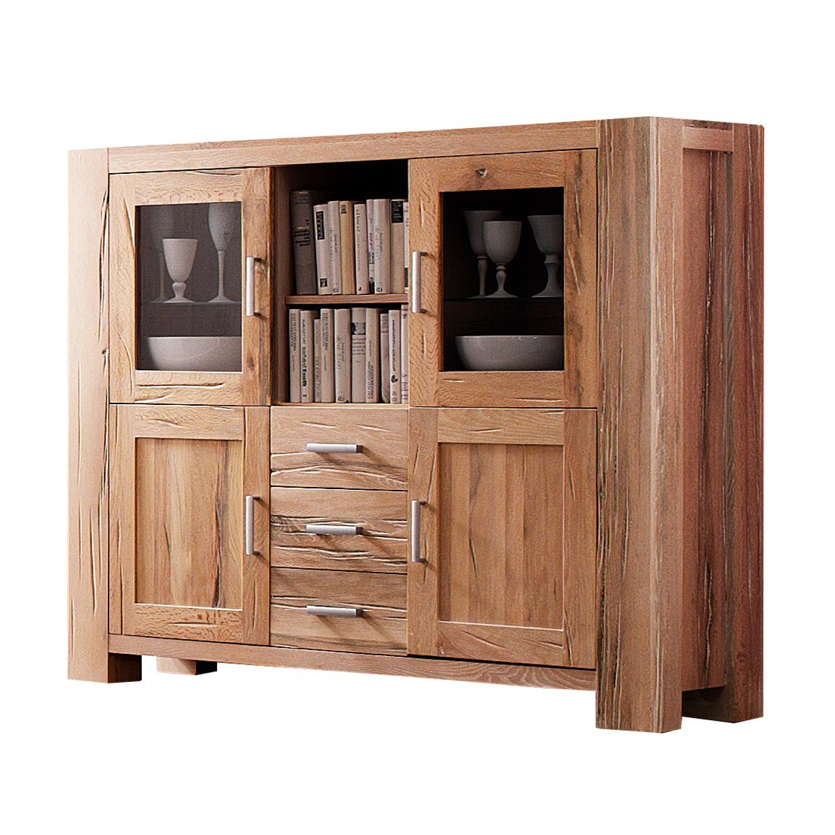 
                  
                    Highboard Eiche massiv Natur geölt Braxton
                  
                