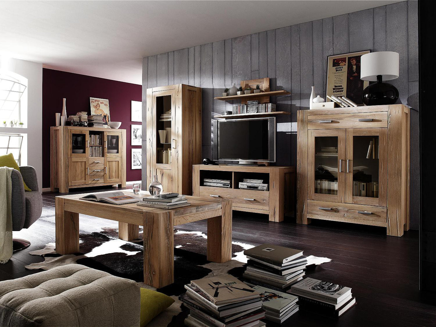 
                  
                    Highboard Eiche massiv Natur geölt Braxton
                  
                