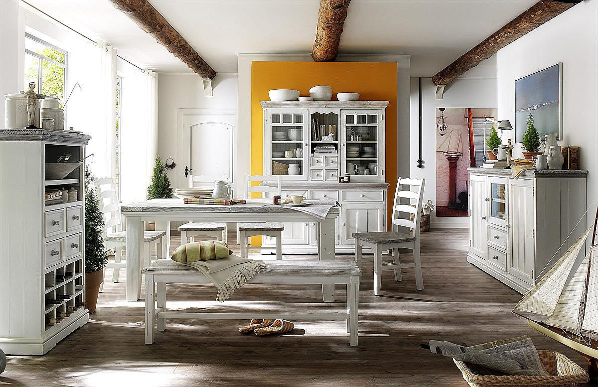 
                  
                    Esstisch Kiefer massiv  Landhausstil 180 / 220 x 105 cm Opus
                  
                