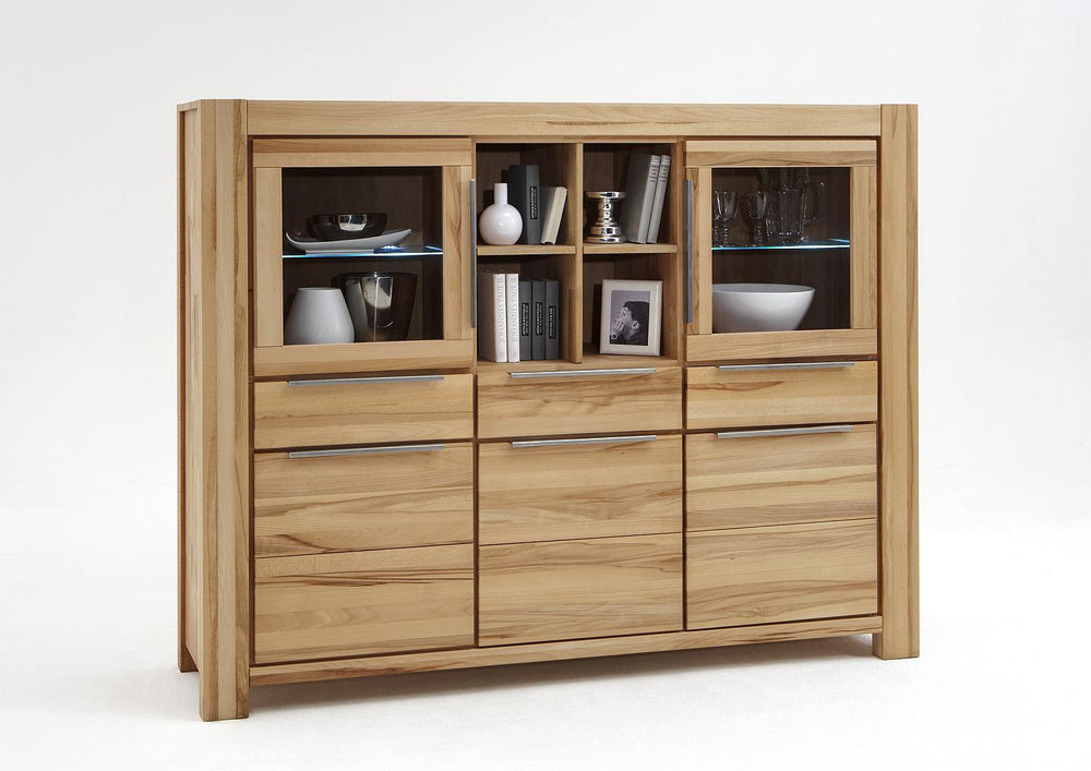 Highboard Kernbuche massiv geölt Nane - 9814-6665