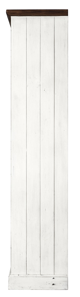 
                  
                    Bücherregal Kiefer massiv weiß/braun Antiklook Dover
                  
                