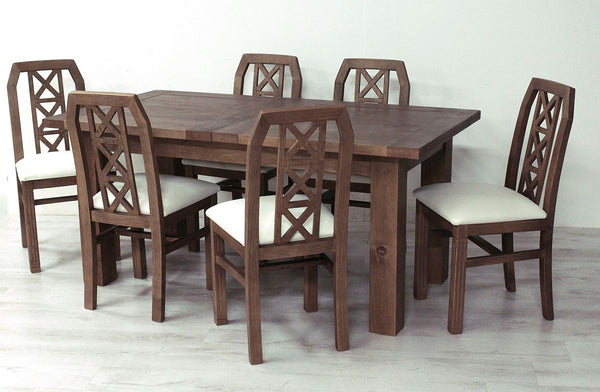 9. Bild von Esstisch 140/210 x 90 cm Pinie massiv - Finca