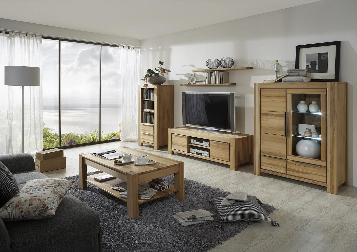 
                  
                    Couchtisch Kernbuche massiv geölt 115 x 65 cm Nane
                  
                