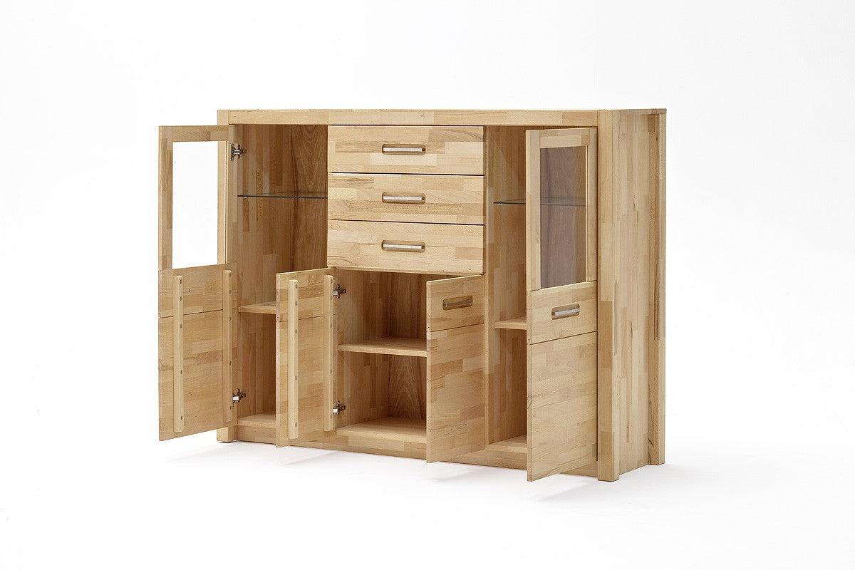 
                  
                    Highboard Kernbuche massiv geölt keilverzinkt Svenja
                  
                