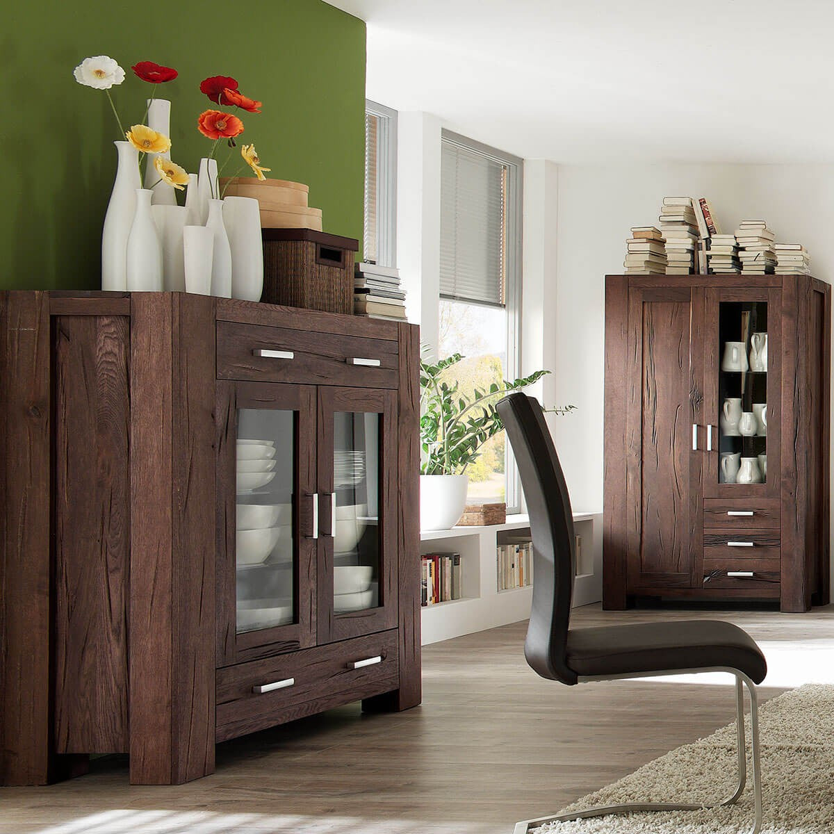 
                  
                    Multischrank Eiche massiv Räucheröl-Optik Braxton
                  
                