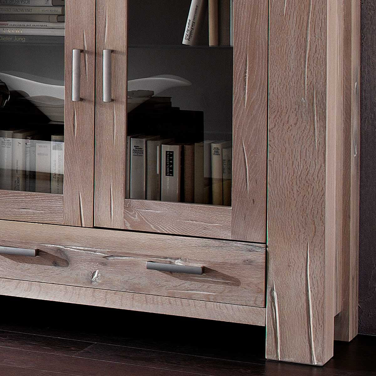 
                  
                    Multischrank Eiche massiv Weiß gekälkt Braxton
                  
                