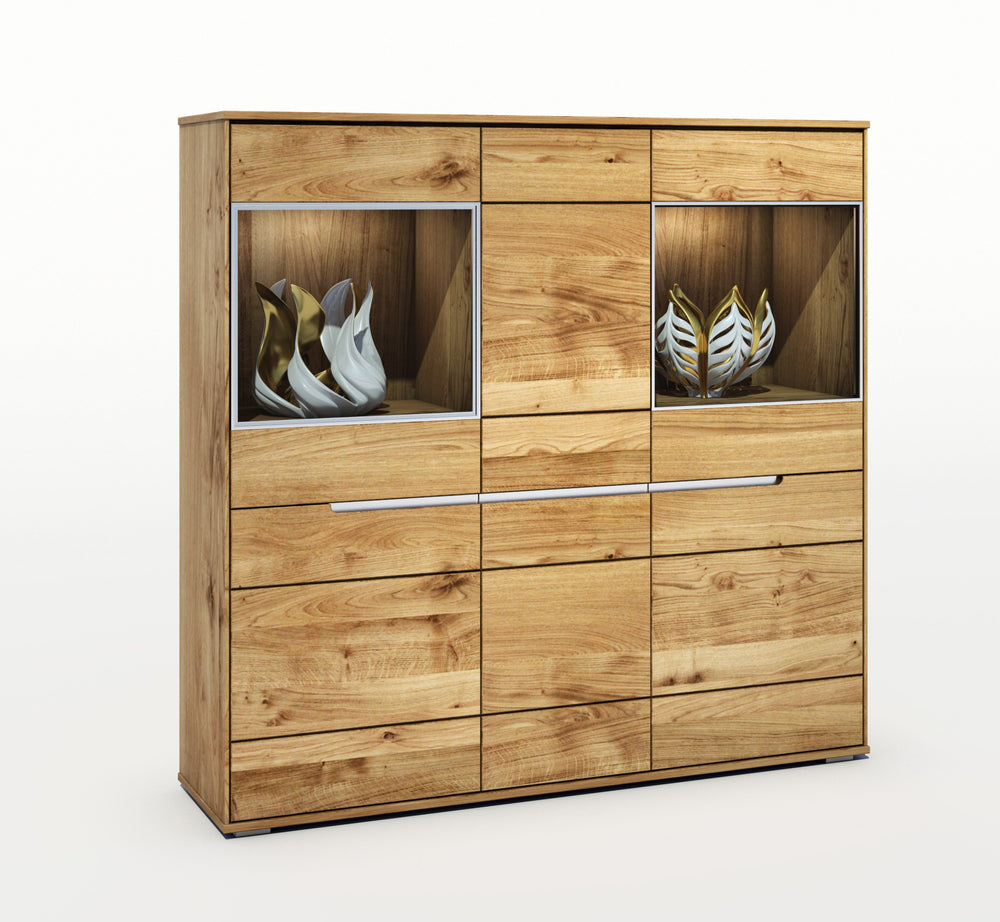 Highboard Wildeiche massiv geölt Lissy