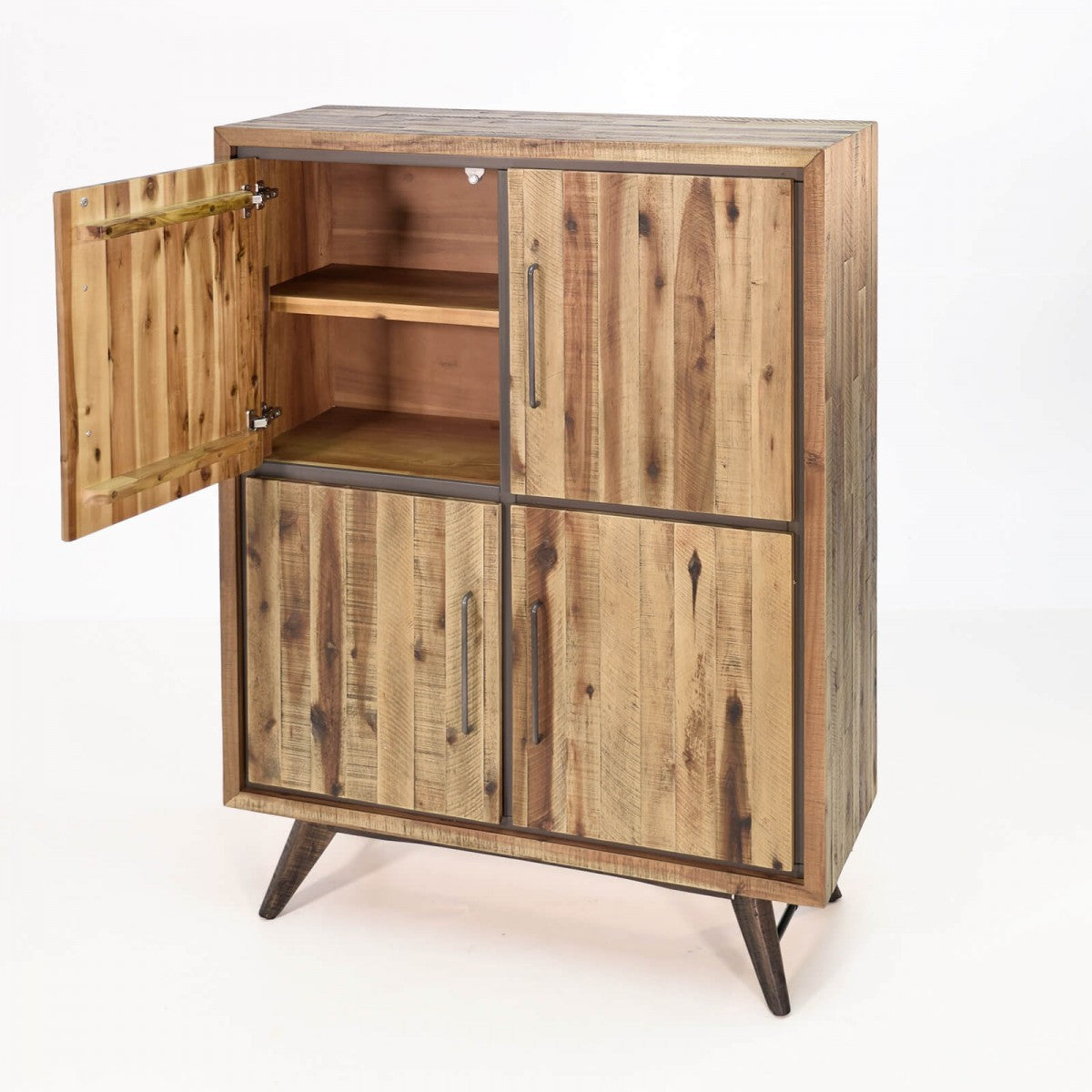 
                  
                    Highboard Akazie massiv / Metall Vintage-Look Tati
                  
                