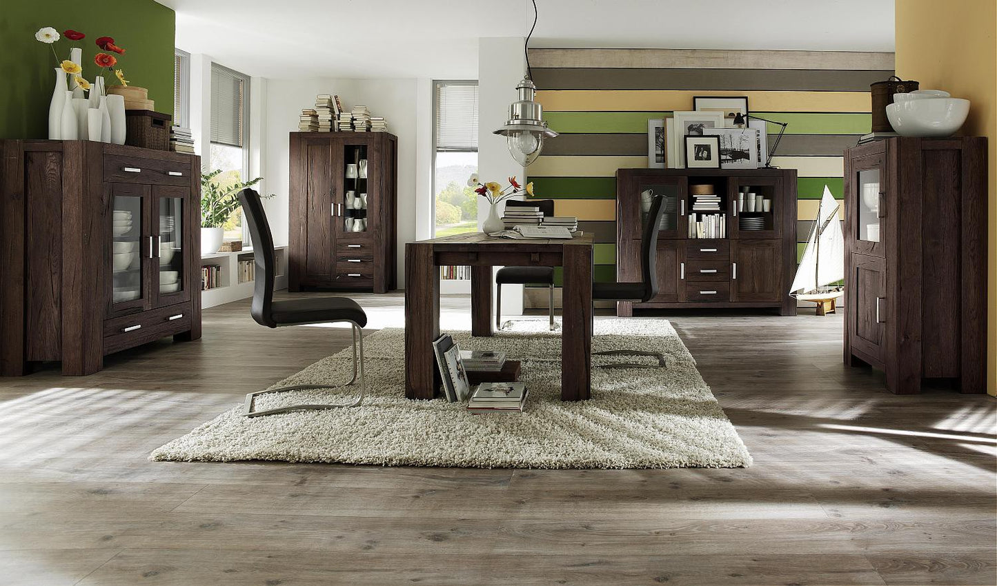 
                  
                    Highboard Eiche massiv Räucheröl-Optik Braxton
                  
                