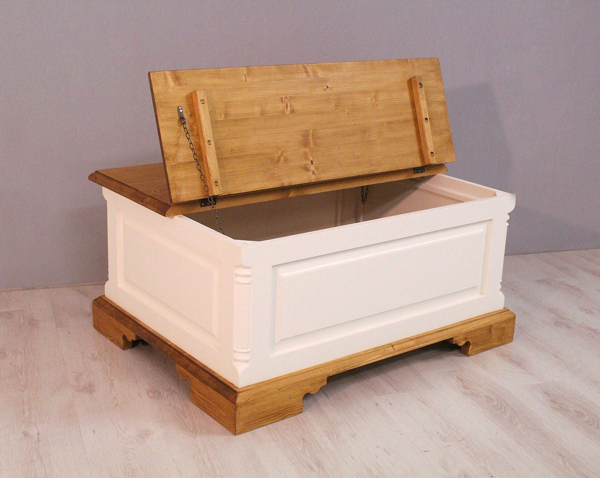 
                  
                    Tischtruhe Fichte massiv Usedom - 0950-810723
                  
                