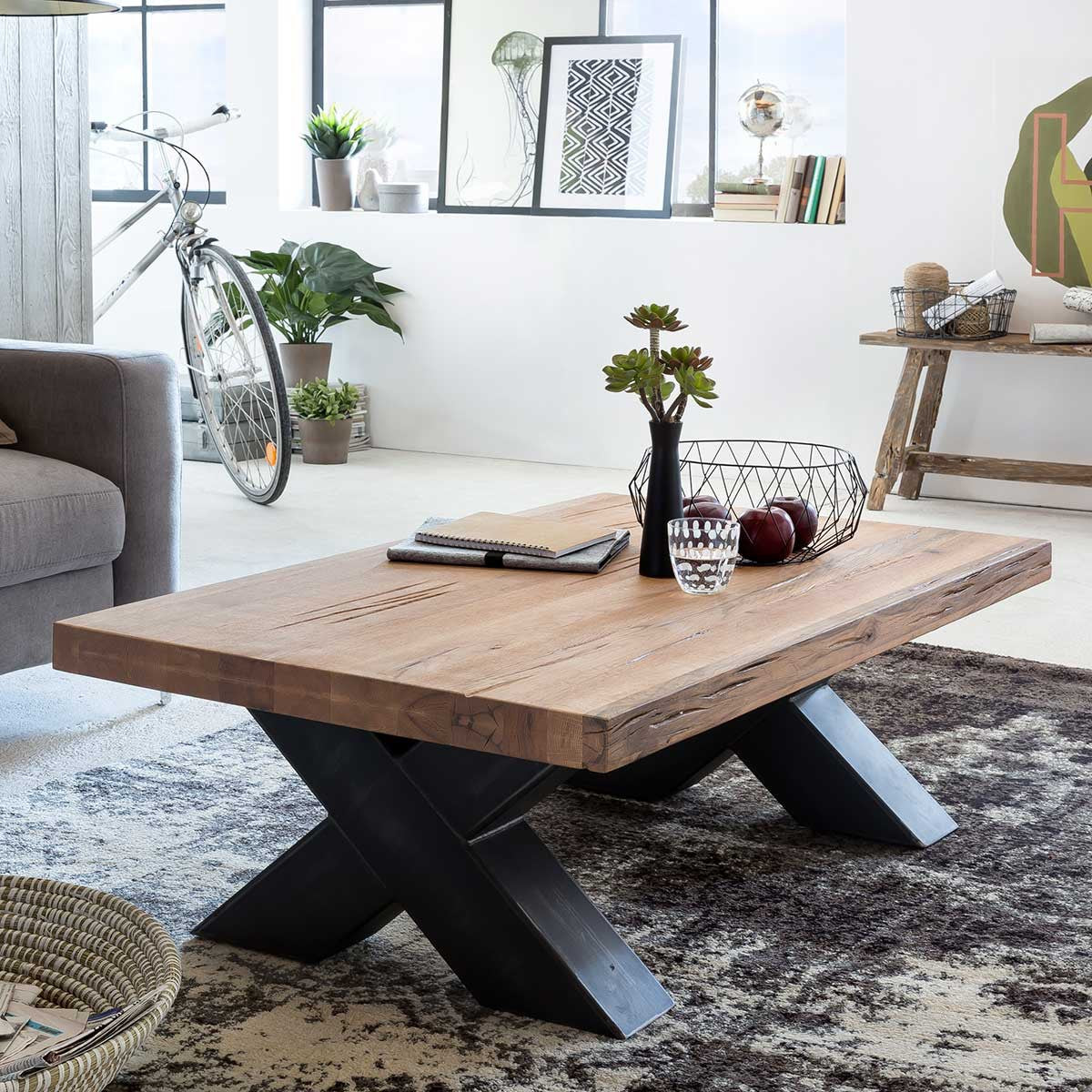 
                  
                    Couchtisch Eiche massiv 120 x 70 cm Xano
                  
                