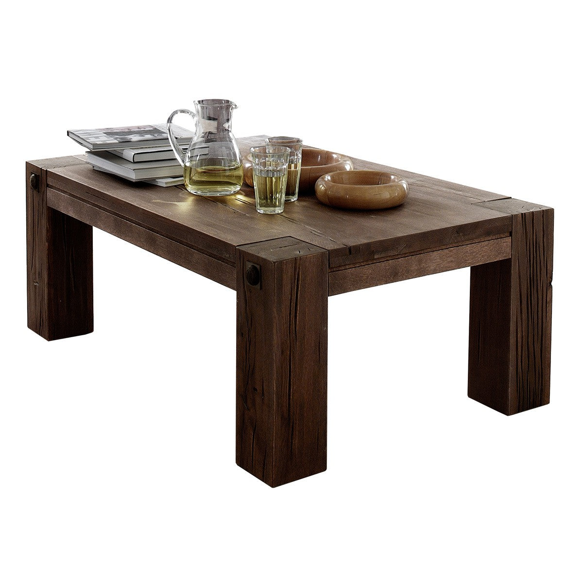 
                  
                    Couchtisch Eiche massiv 120 x 70 cm Räucheröl-Optik Braxton
                  
                