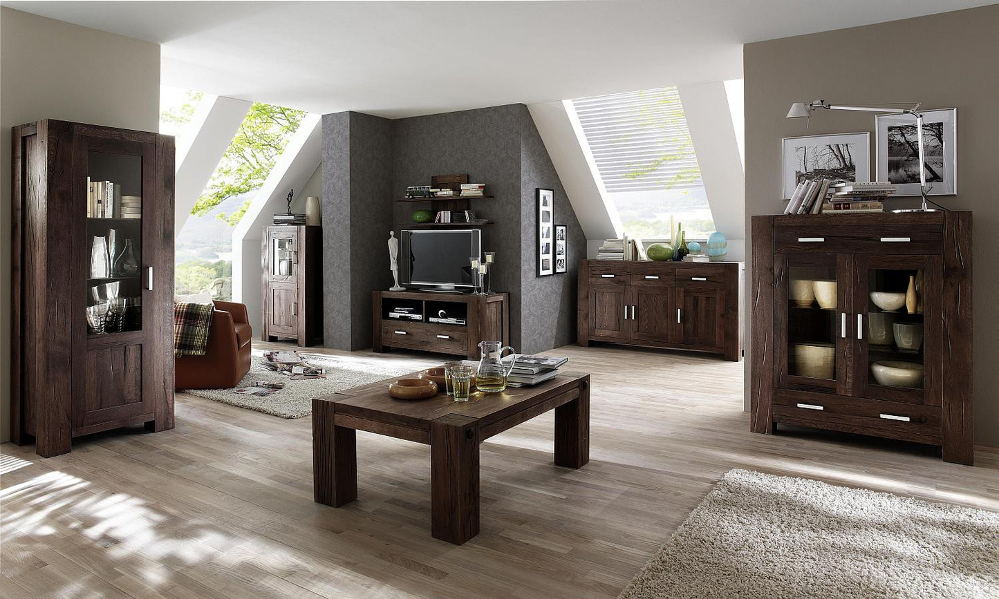 
                  
                    Couchtisch Eiche massiv 120 x 70 cm Räucheröl-Optik Braxton
                  
                