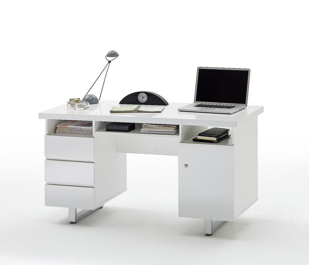 
                  
                    Sydney Office Schreibtisch - Hochglanz weiß lackiert - 9811-40125W4
                  
                