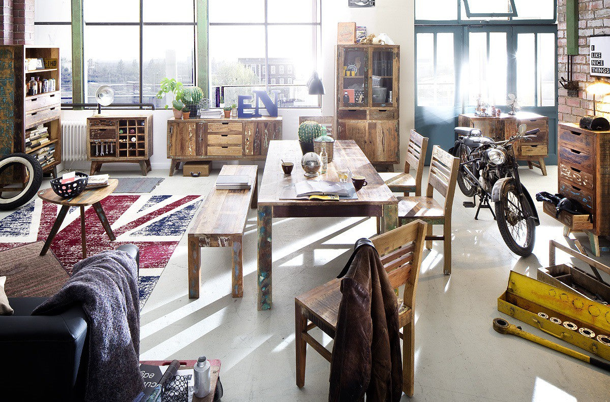
                  
                    Beistelltisch Recycel Holz massiv Used-Look Malmö
                  
                