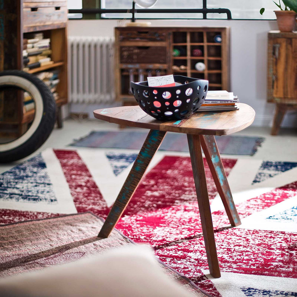 
                  
                    Beistelltisch Recycel Massivholz Used-Look Shabby Chic - Malmö
                  
                