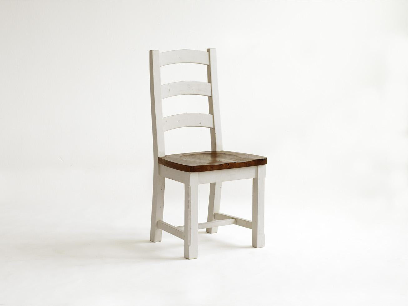 
                  
                    Stuhl 2er-Set Kiefer massiv Weiß/Honig Landhausstil Bodde
                  
                