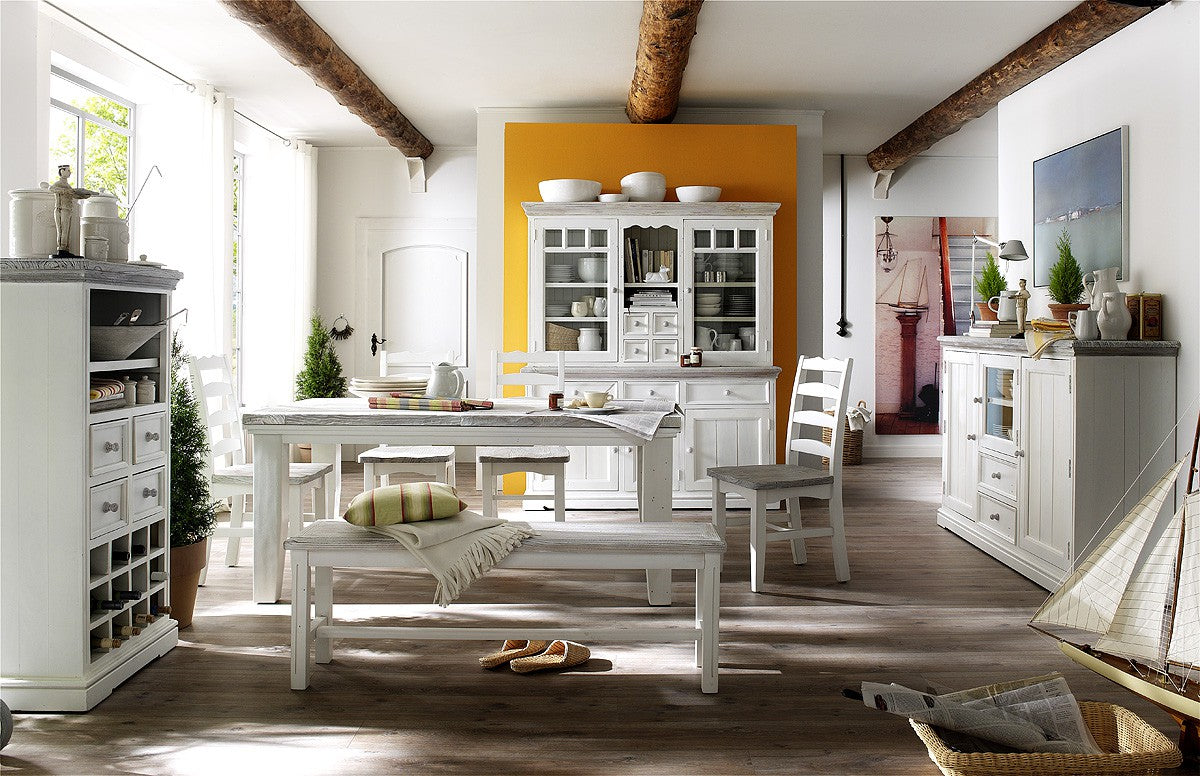 
                  
                    Holzstuhl Kiefer massiv Weiß/White sanded Landhausstil Opus
                  
                
