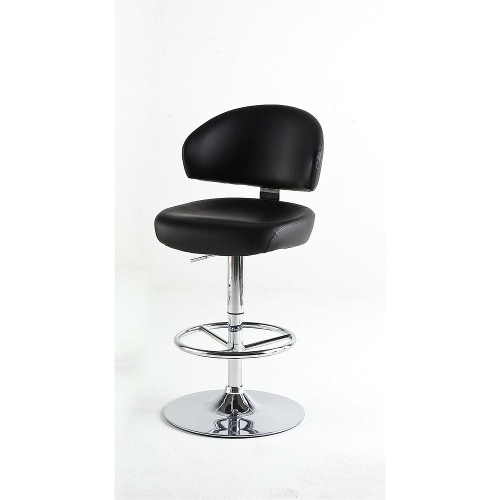 Barhocker Novello Soft Lederoptik Schwarz Big