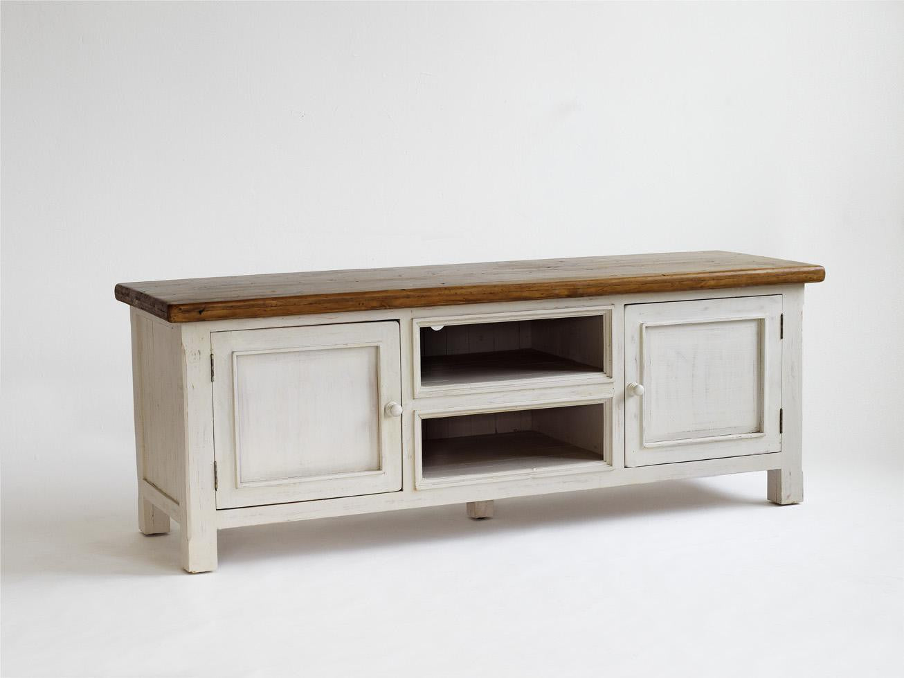
                  
                    TV-Anrichte Kiefer massiv Weiß/Honig Landhausstil Bodde
                  
                