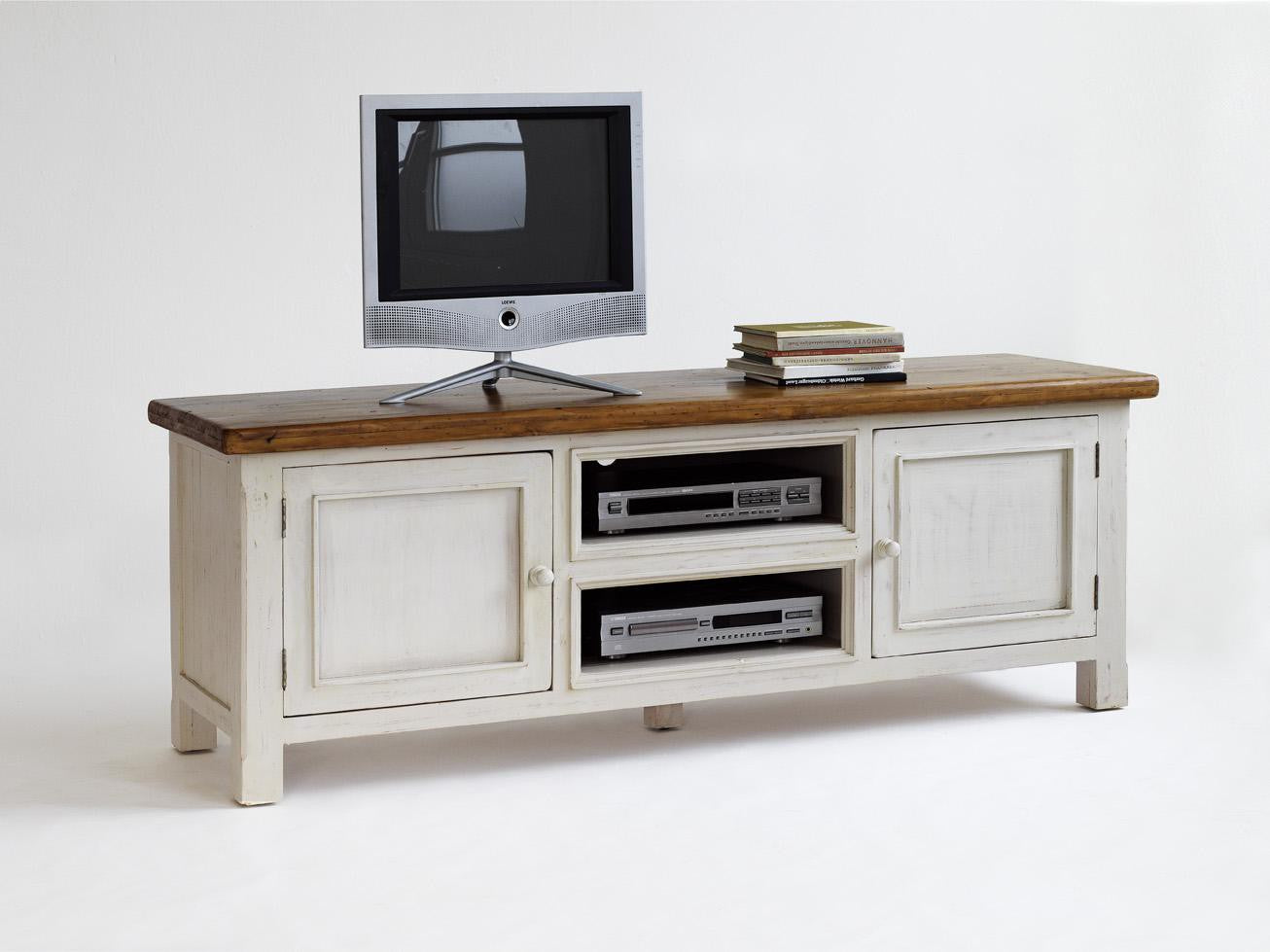 
                  
                    TV-Anrichte Kiefer massiv Weiß/Honig Landhausstil Bodde
                  
                