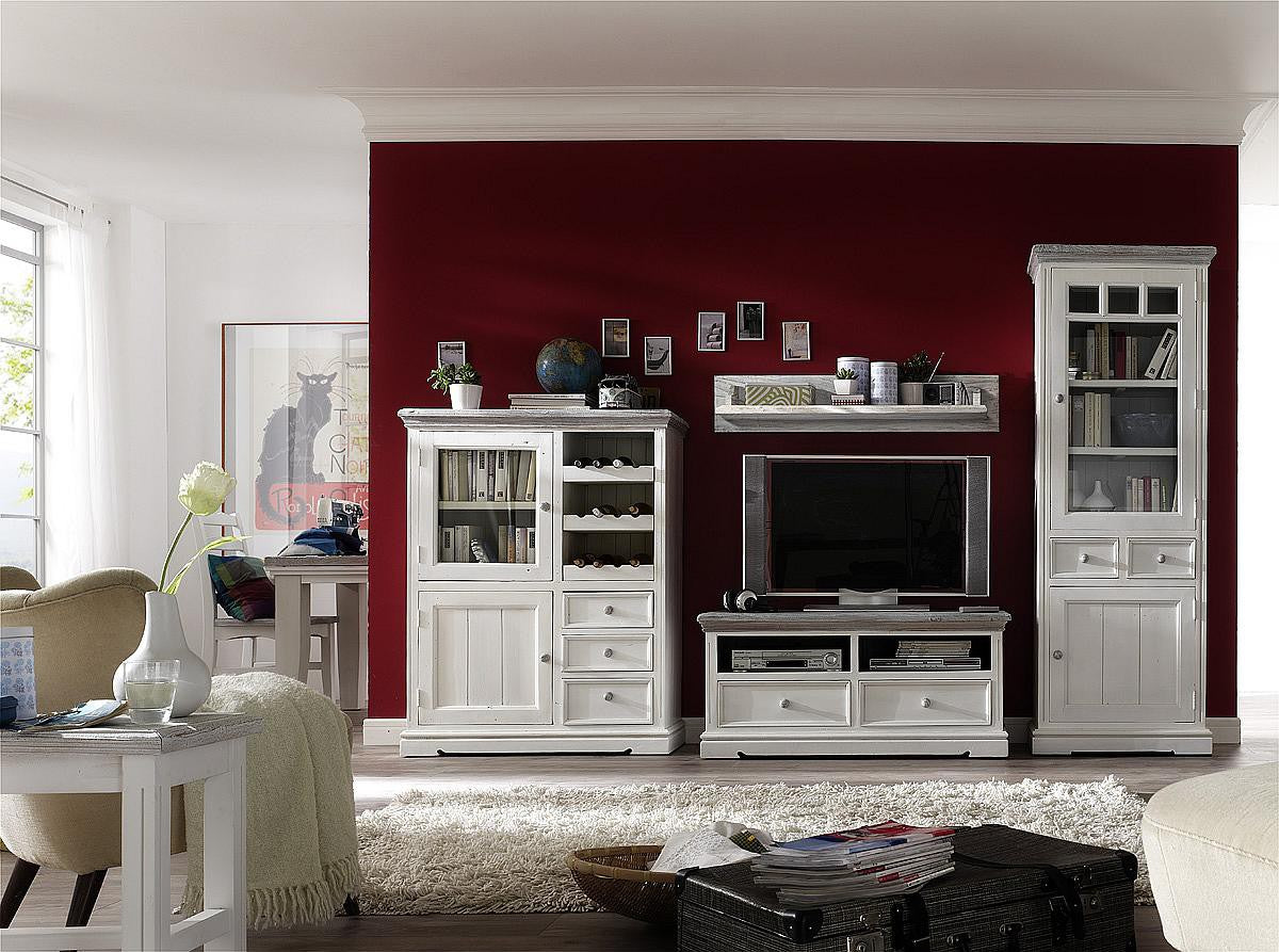 
                  
                    TV-Anrichte Kiefer massiv weiß / white sanded Landhausstil Opus
                  
                