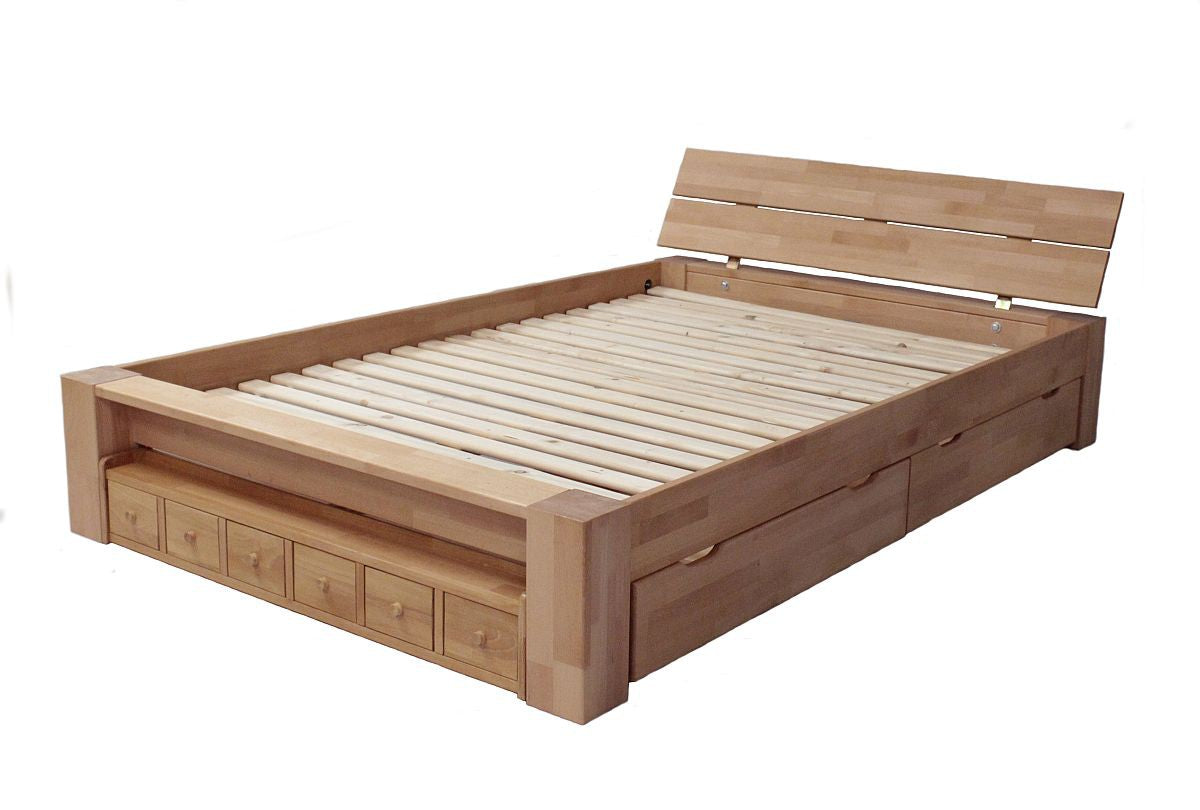 
                  
                    Bett 140 x 200 cm Buche massiv Alaska
                  
                