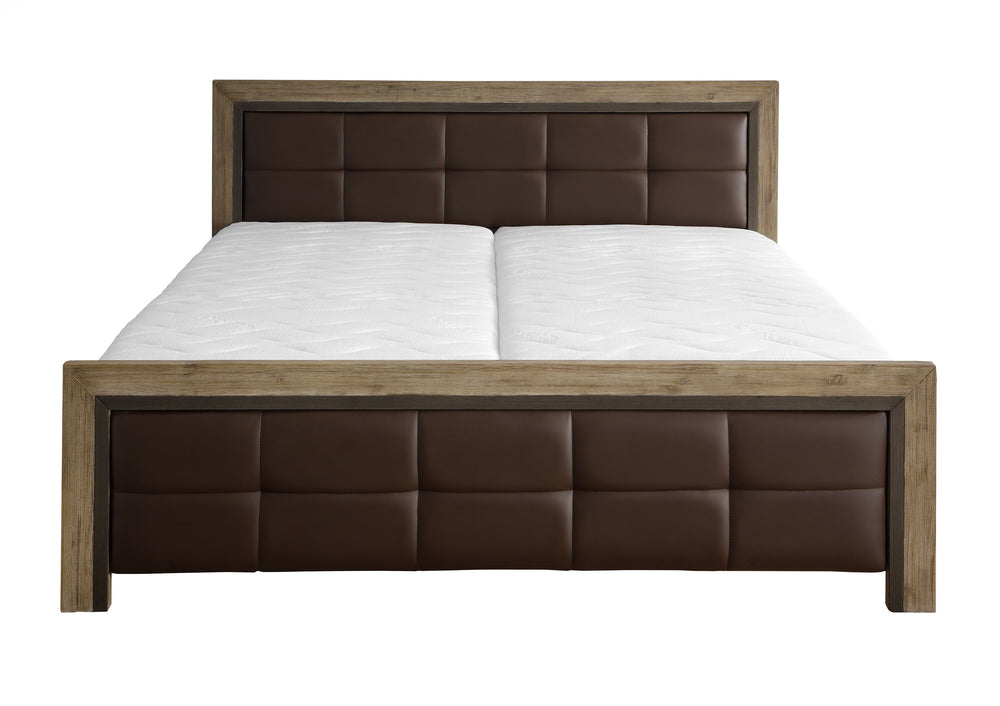 Holzbett Akazie massiv gebürstet 180 x 200 cm Cinque