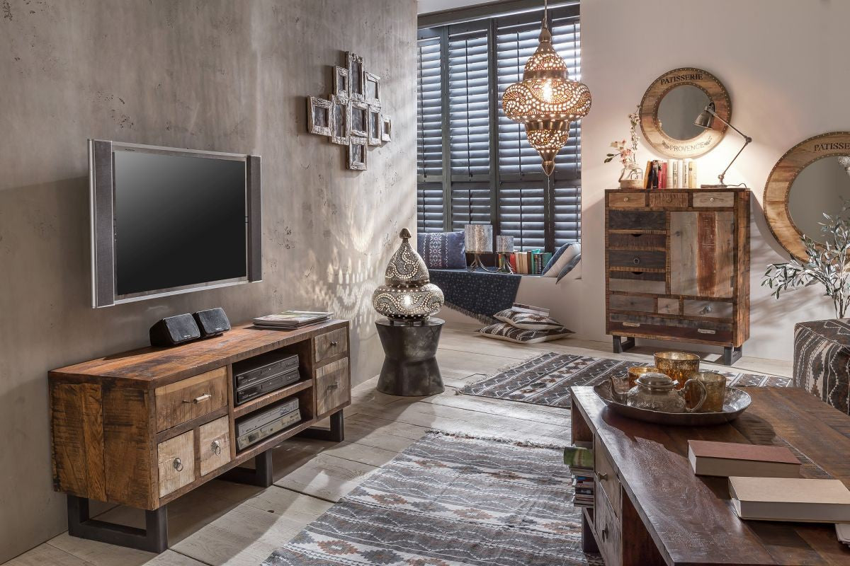 
                  
                    TV-Schrank Altholz massiv recycelt multifarbig Ceylon
                  
                