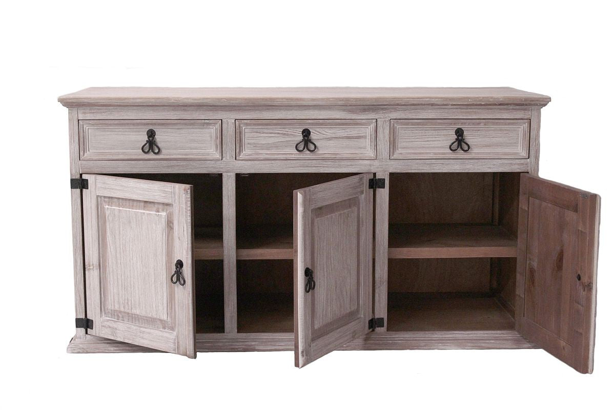 
                  
                    Sideboard Pinie massiv Cappuccino gebürstet Finca
                  
                