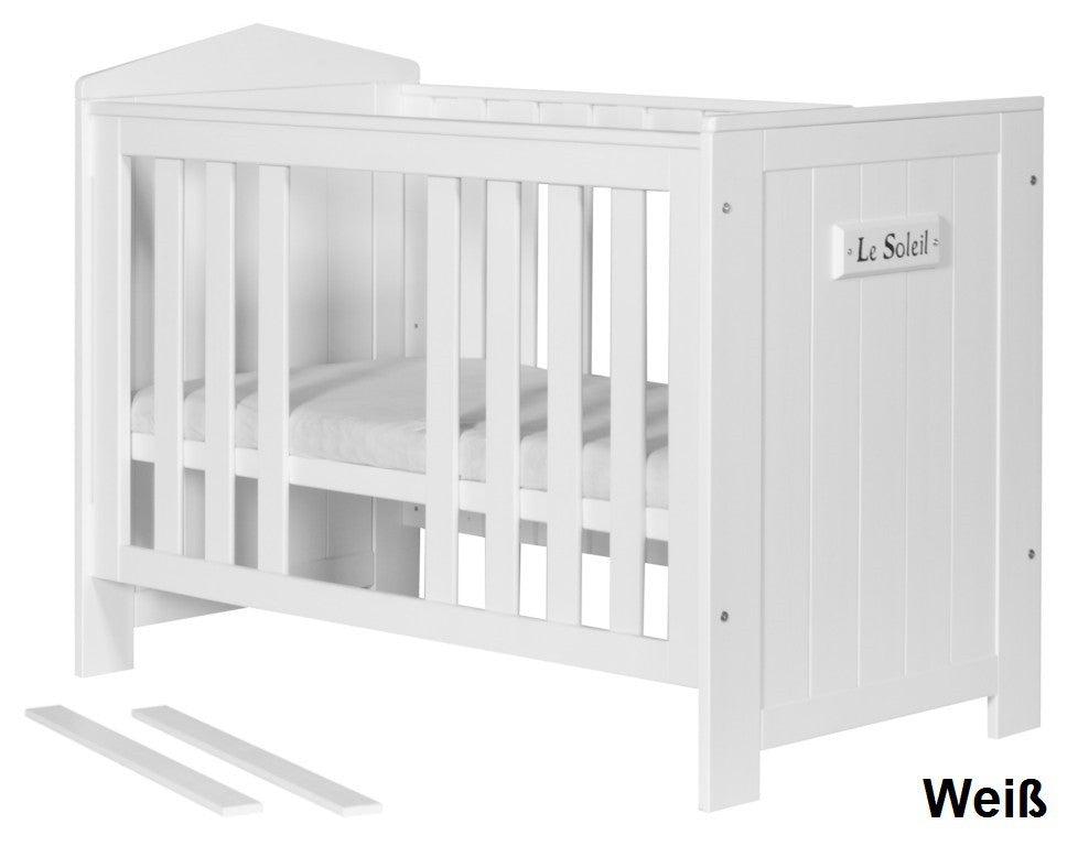 
                  
                    Babybett Kiefer massiv Weiß Marsylia
                  
                