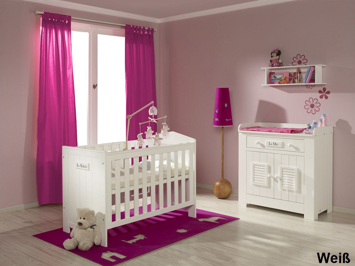 
                  
                    Babybett Kiefer massiv Weiß Marsylia
                  
                