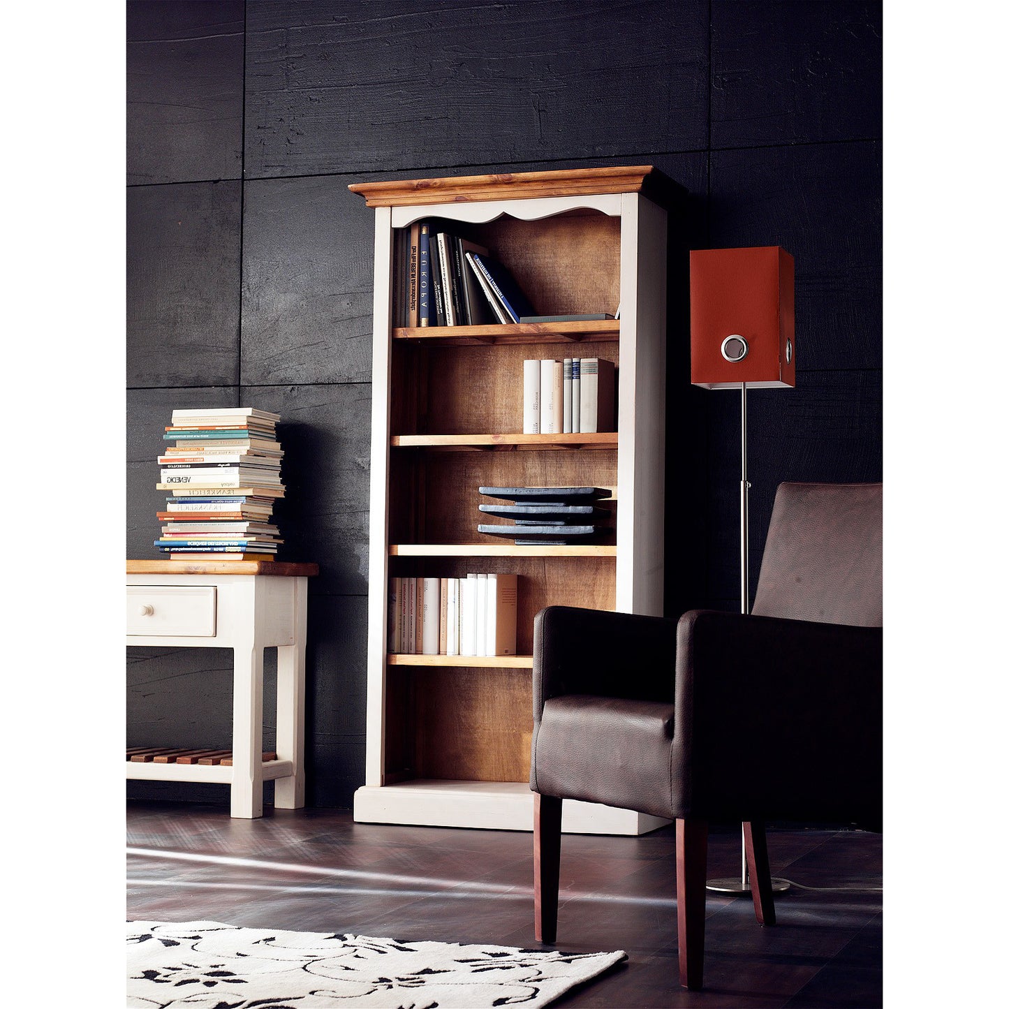 
                  
                    Regal Kiefer massiv Weiß/Honig Landhausstil Bodde
                  
                
