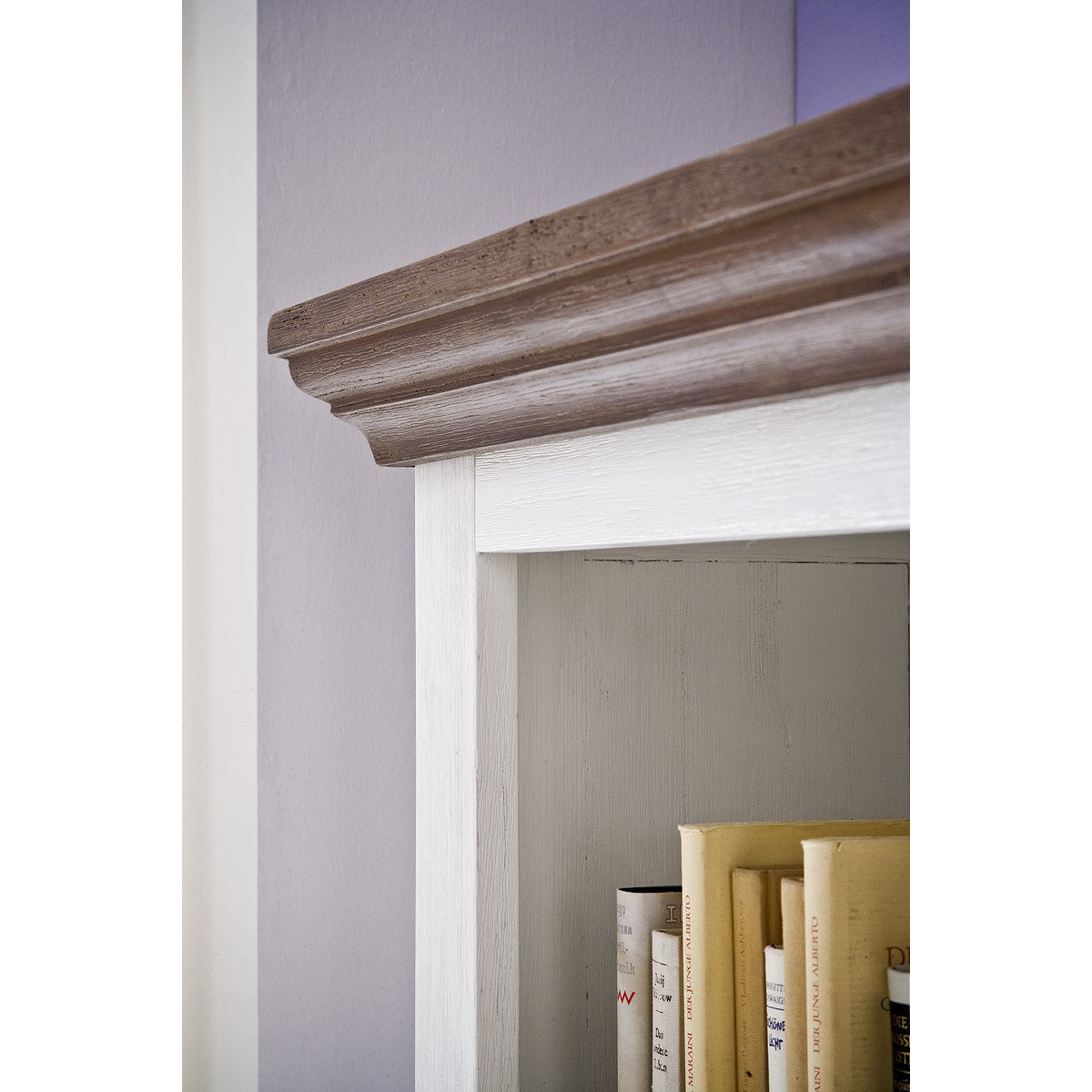 
                  
                    Bücherregal Akazie massiv weiß / cappuccino Landhaus Fleur
                  
                