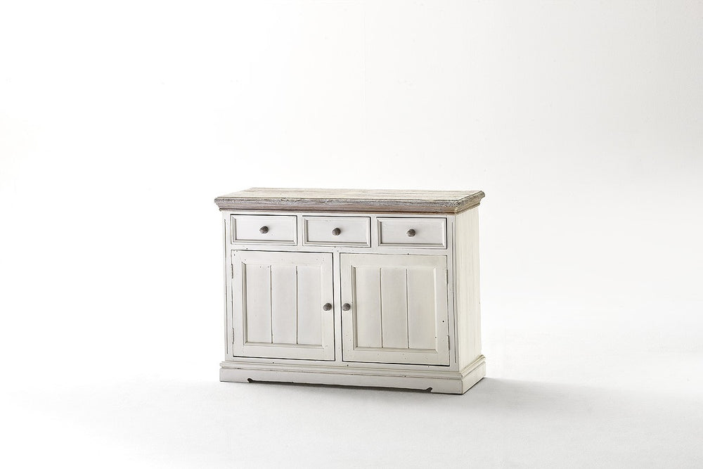 Anrichte Kiefer massiv Weiß/White sanded Landhausstil Opus