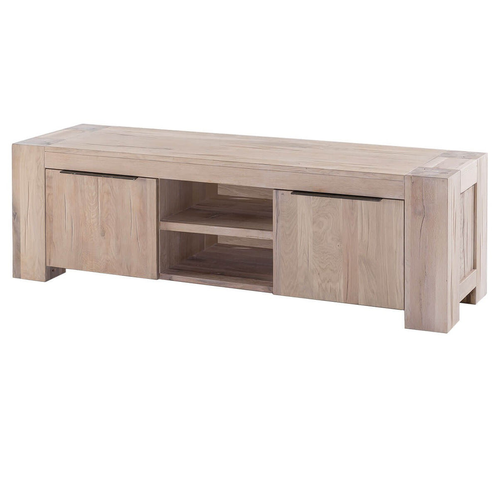 TV Lowboard Eiche massiv Whitewash 160 cm Granby